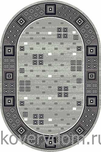 Ковер SILVER D117 GRAY Овал