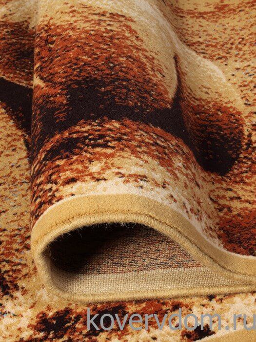 Шерстяной пейзажный ковер Hunnu 6S873 82 верблюды