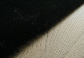 Ковровая Дорожка из искусственного меха RABBIT PREMIUM MS1000 BLACK
