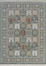 Ковер с коротким ворсом зеленый из вискозы и хлопка Royal Palace 14028 4545