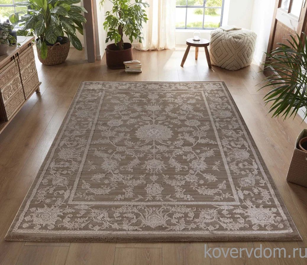 Ковер Milana-A 08495A L.Brown-L.Brown Ковер Milana-A 08495A L.Brown-L.Brown