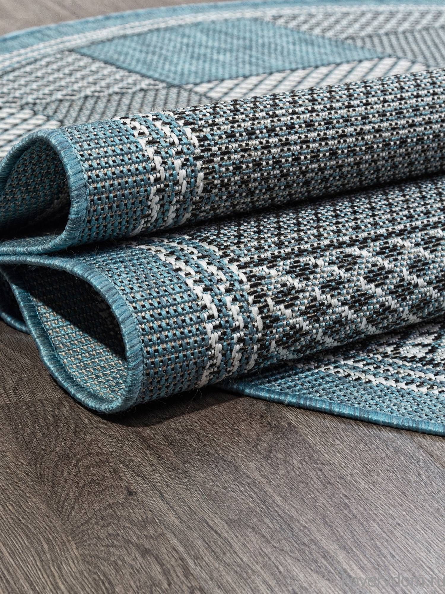 Ковер-циновка KAIR S148 BLUE Овал