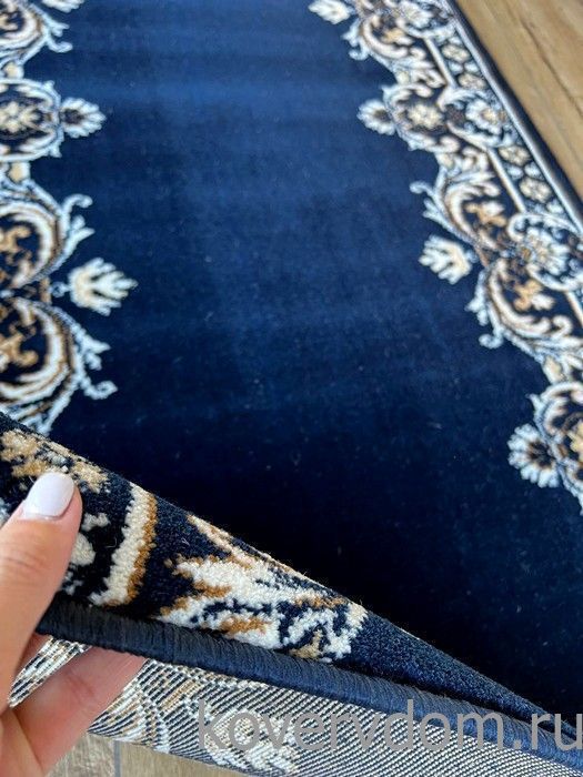 Ковровая дорожка Кремлевская темно-синяя 40033-38