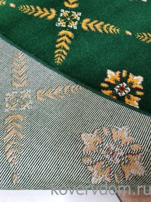 Полушерстяной ковер Edelweiss зеленый