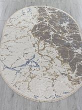 Ковер серый MOSSO 27231A GRY / NAVY Овал