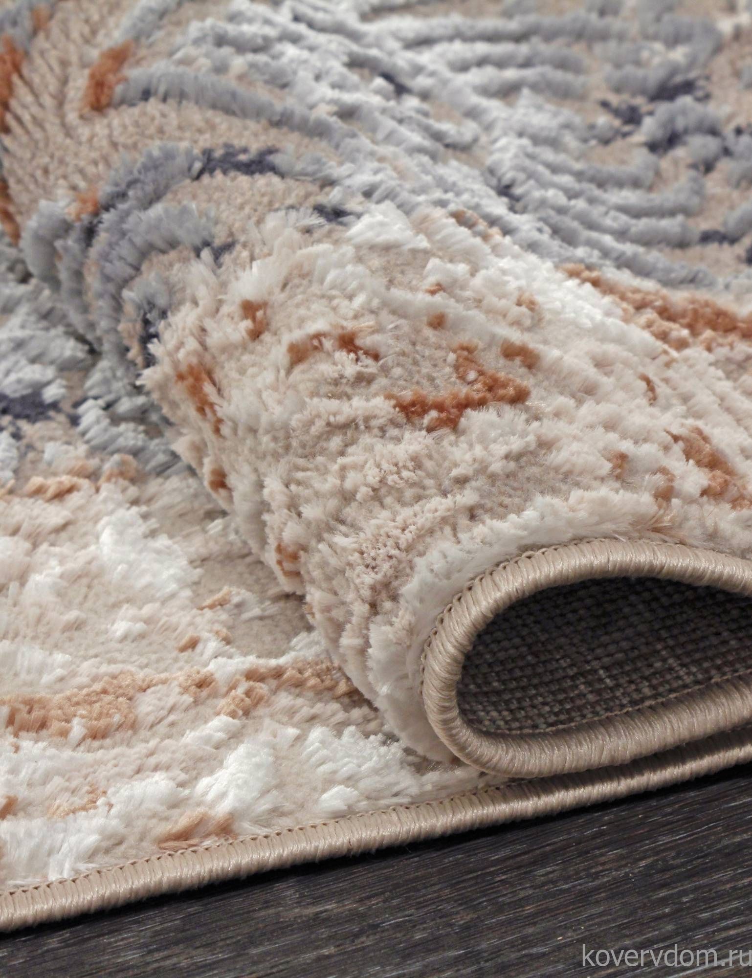 Ковер RODOS 7442A L.BLUE / CREAM Овал