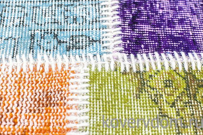 Винтажный ковер пэчворк ручной работы Vintage Look at Me P-7292