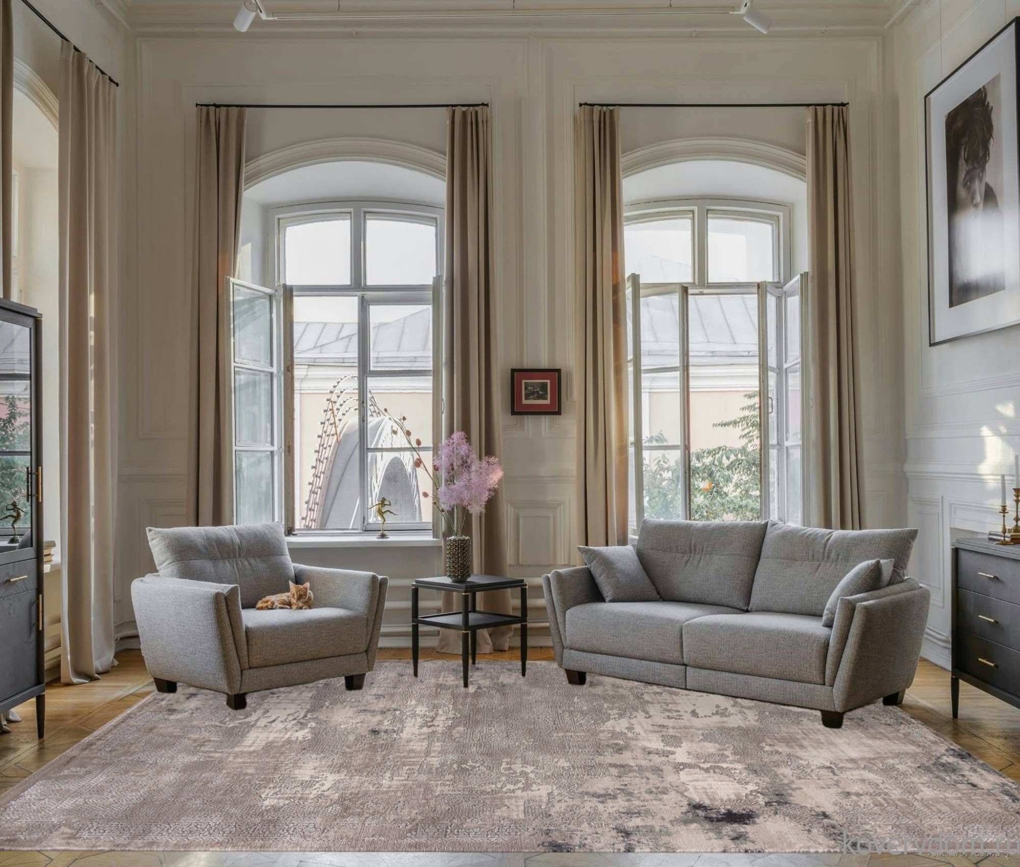 Ковер BRAND O2116 995 GREY / GREY