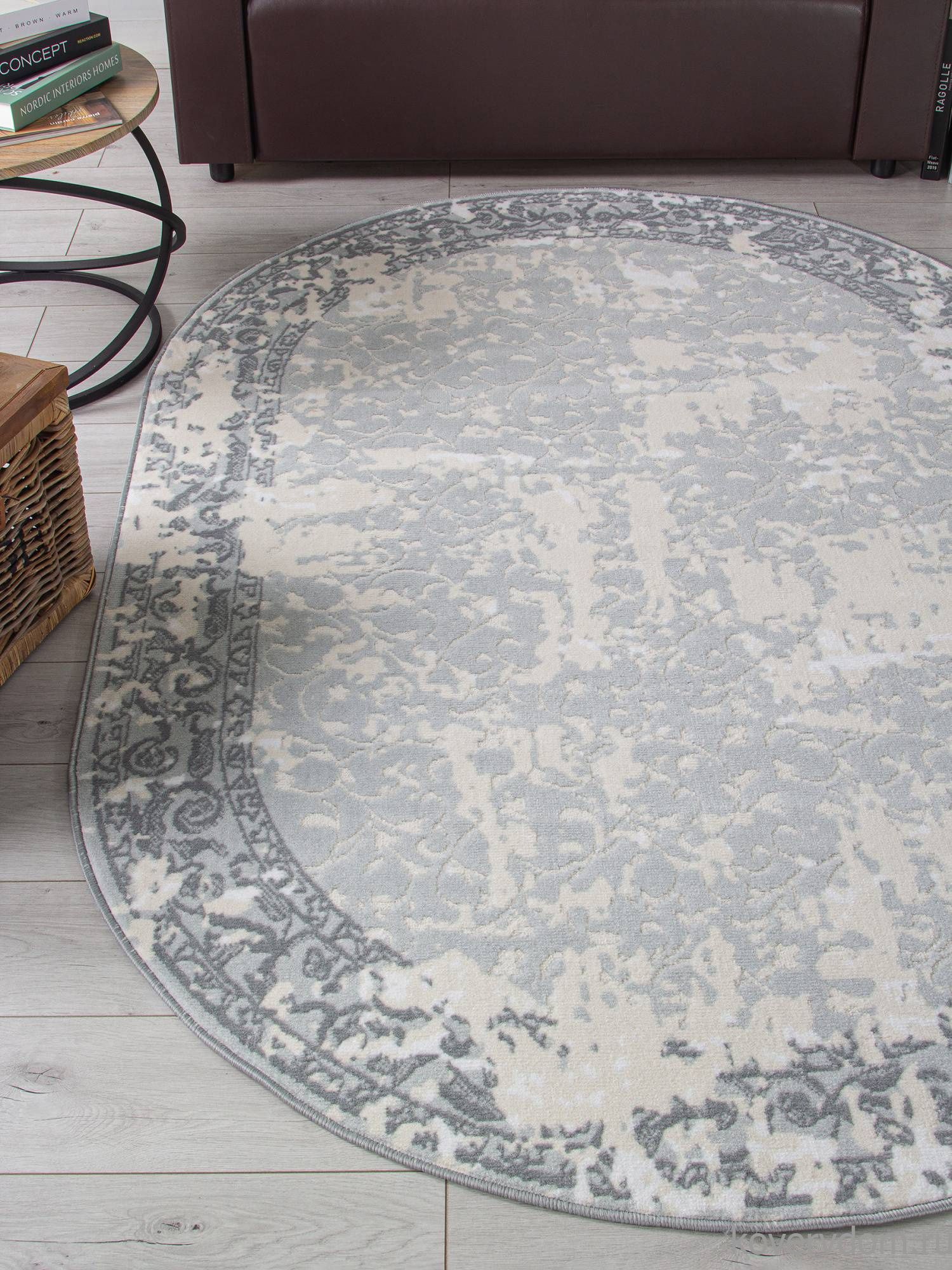 Ковер CUBA F268 BLUE Овал