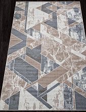 Овальный ковер SIERRA F354 BEIGE-BLUE