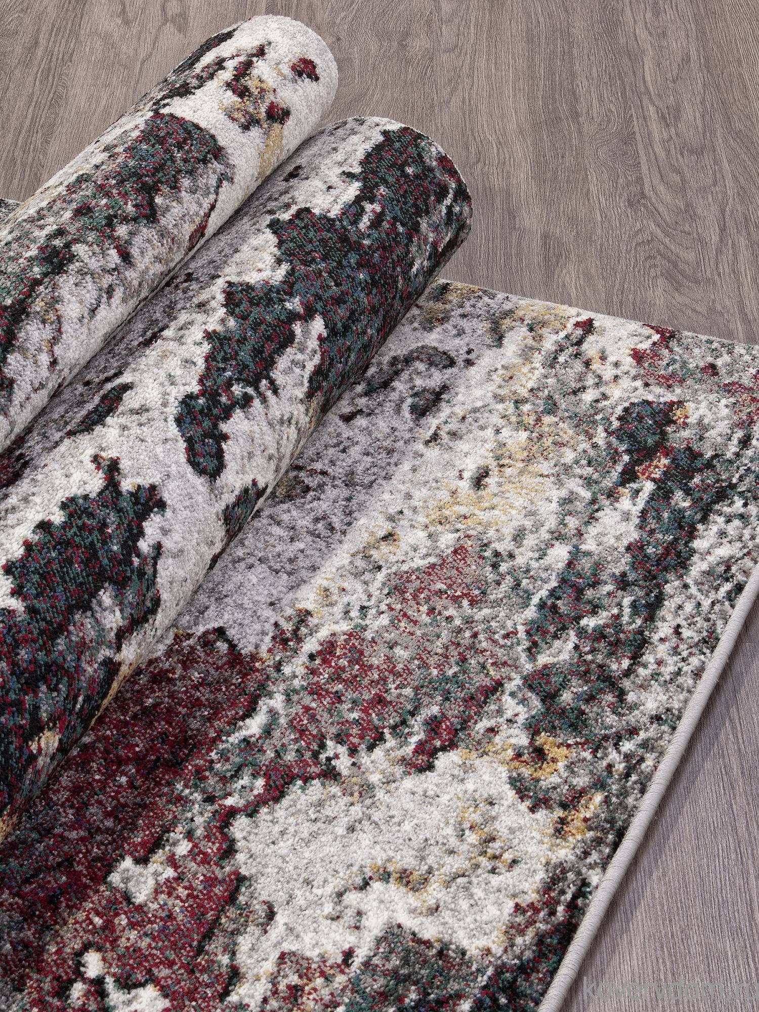 Ковер LONDON D824 GRAY-RED 2